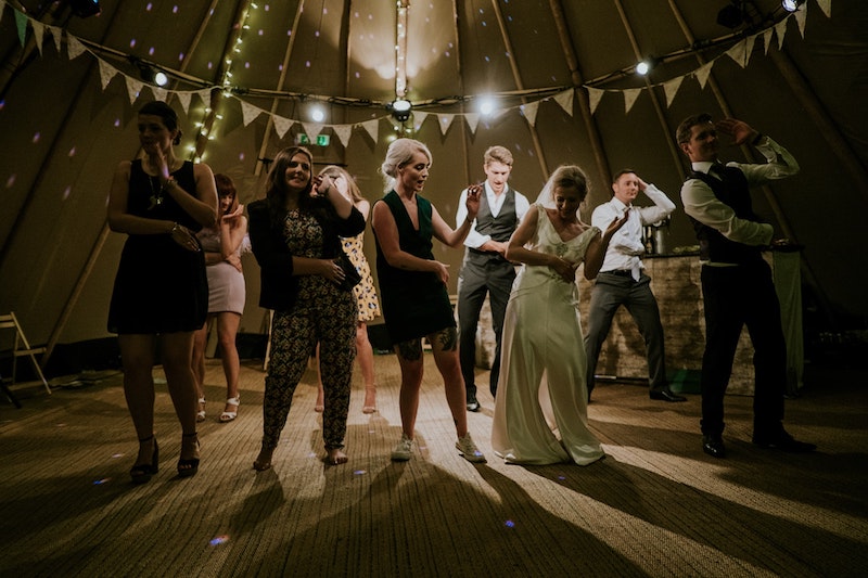 Group of People Dancing at a Wedding
